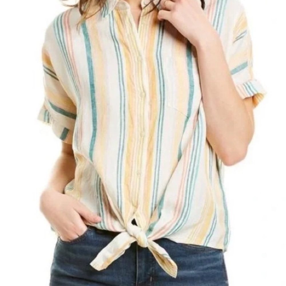 Madewell Multicolor Striped Button Down Shirt
